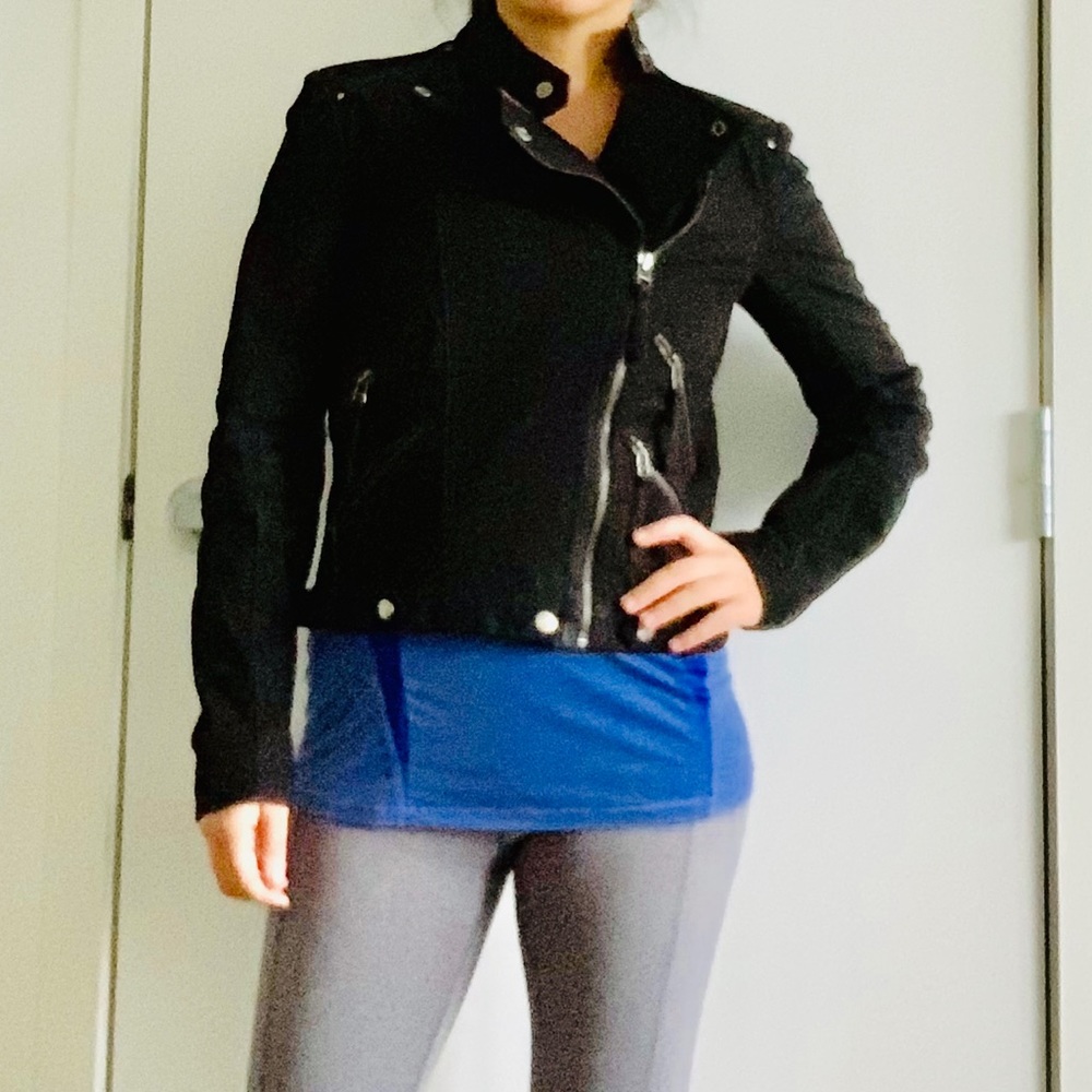 Zara Suede Moto Jacket - Picture 7 of 8